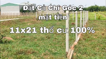 Nhà đất củ chi | giá rẻ | giới thiệu | Lô đất gốc 2 mặt tiền đường trải đá 11x21 thổ cư hết đất