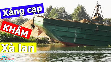 Xáng Cạp Cát Khẳm Xà Lan