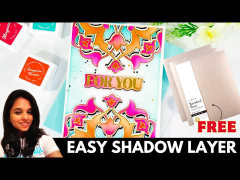 Don’t Be Afraid of Metallic Cardstock! Easy Shadow Layer Technique | Altenew Giveaway