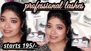 PAC Eyelashes Review and Demo || HONEY BEAUTY || Hindi