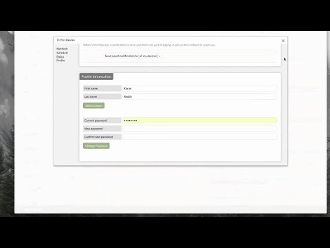 Victorops - Changing Login Password