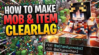 How to Make Mob & Item ClearLag in Minecraft Bedrock Using Commands