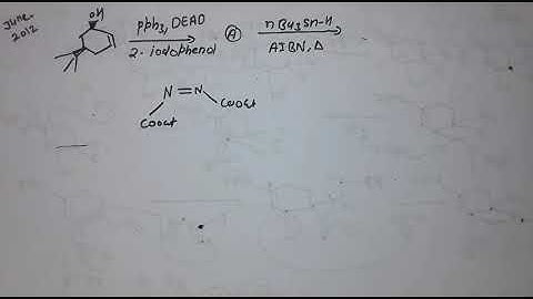 1.Csir net chemical science june 2012 part c organic chemistry solutions, mistnibu reaction in hindi
