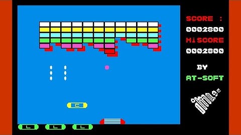 Sharp MZ-800 Game: Arkanoids (1988) MZ-700 mode