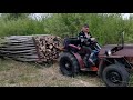 Міні трактор в ліс по дрова