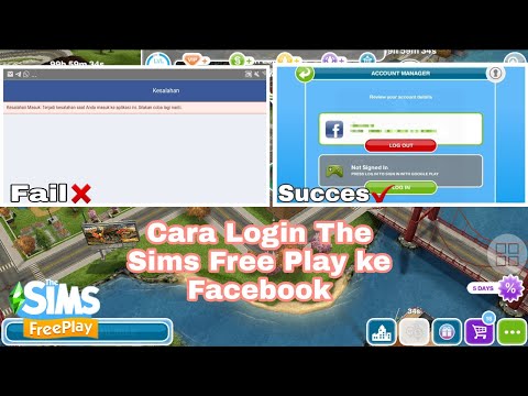 Cara Login Aplikasi The Sims Free Play ke FACEBOOK || Save Data 2020 || THE SIMS FREE PLAY