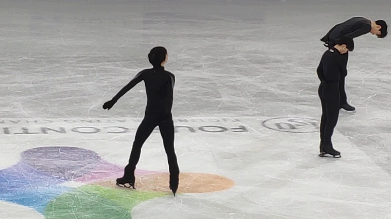 4CC OP 05.02.20 Yuzuru Hanyu fancam FP step seq ending practice