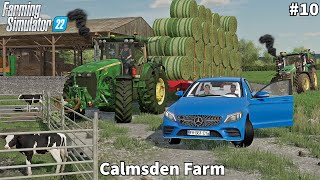 Placing Calf & Feeding Cows, Collecting & Storage Hay Bales │Calmsden│FS 22│Timelapse#10 screenshot 3