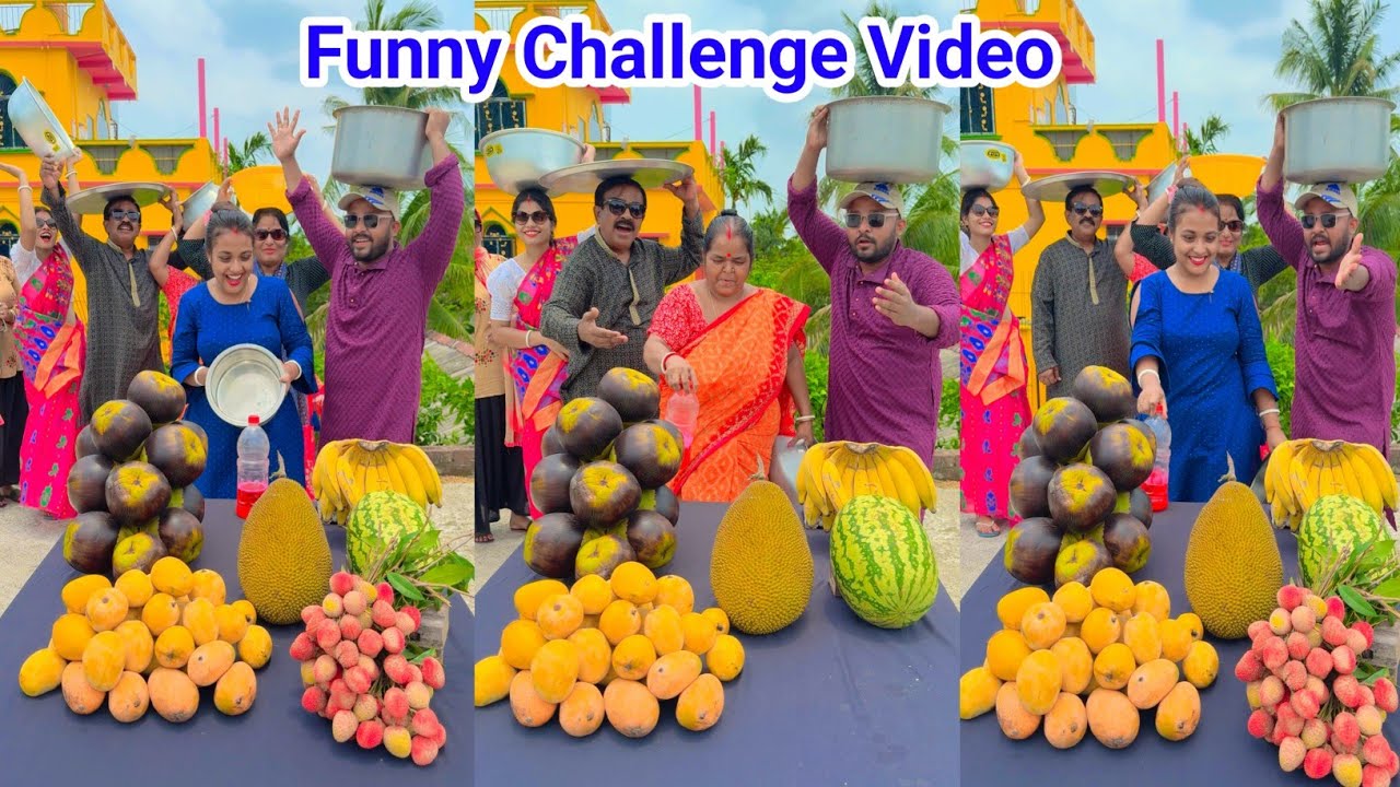 Unlimited Summer Fruits Funny Bottle Flip Challenge