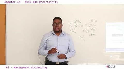 P1   Chapter 14    Risk and Uncertainity Part 1