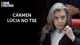 Cármen Lúcia toma posse no TSE e critica ‘algoritmo do ódio’