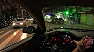 AUDI A8 D3 POV RELAX DRIVE IN NIGHT YEREVAN
