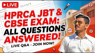 HPRCA JBT &amp; CBSE Exam Discussion: Answer Key &amp; Expected Cut-Off!