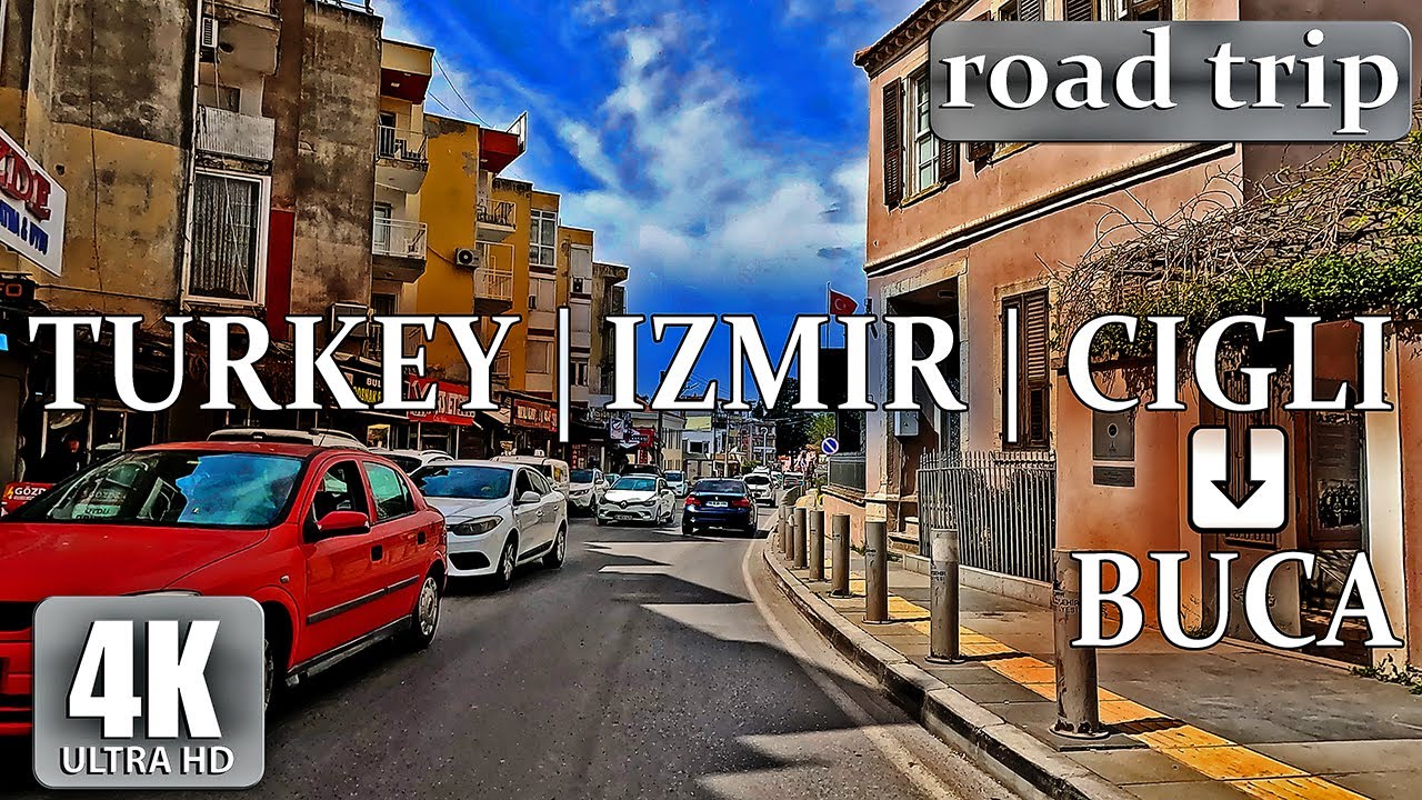 Drive from Cigli area to Buca | Car tour through the streets of Buca | Izmir 🇹🇷 4K - HDR  60 fps