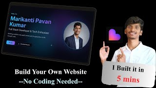 How I Created a Stunning Portfolio Using Only AI (No Code!)