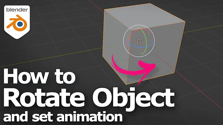 How to rotate object in Blender with shortcut, and make rotation animation