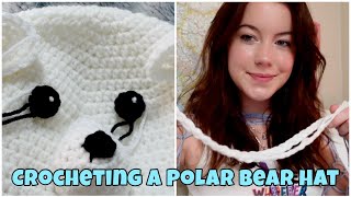 Crocheting my Manager a Polar Bear Hat