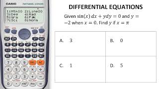 [CalcYou] Solving Differential Equations Using Calculator Example 3