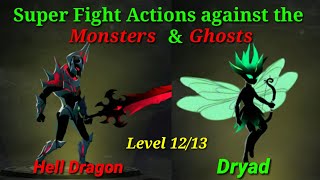 Shadow fighter level 12/13 || Super Fight Action against monsters and ghosts | Hell dragon and dryad screenshot 4