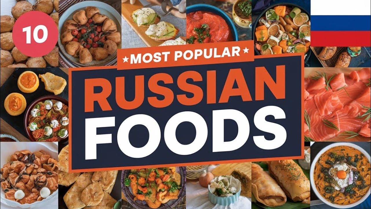 Top 10 popular Russian foods // traditional cuisine, and number 7 will ...