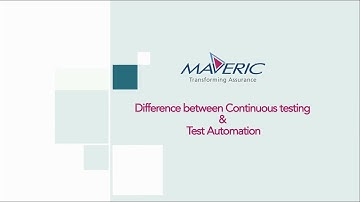 Difference between Continuous Testing & Test Automation