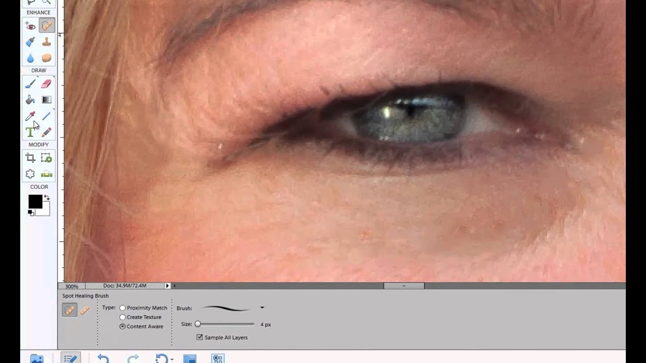 remove-fine-lines-and-wrinkles-in-photoshop-elements-youtube