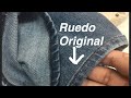 Ruedo original a sus jeans como hacerlos