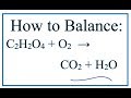 Balancing Combustion Reactions