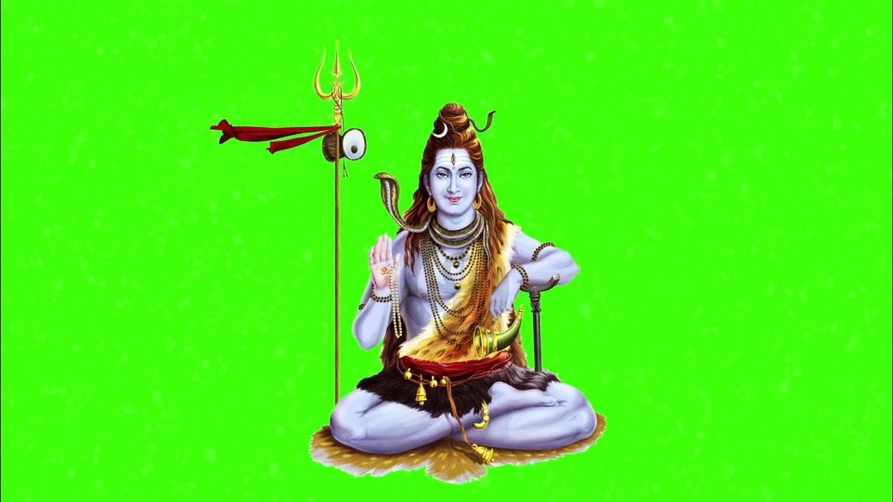 lord shiva Green Screen animated background devotional video - YouTube