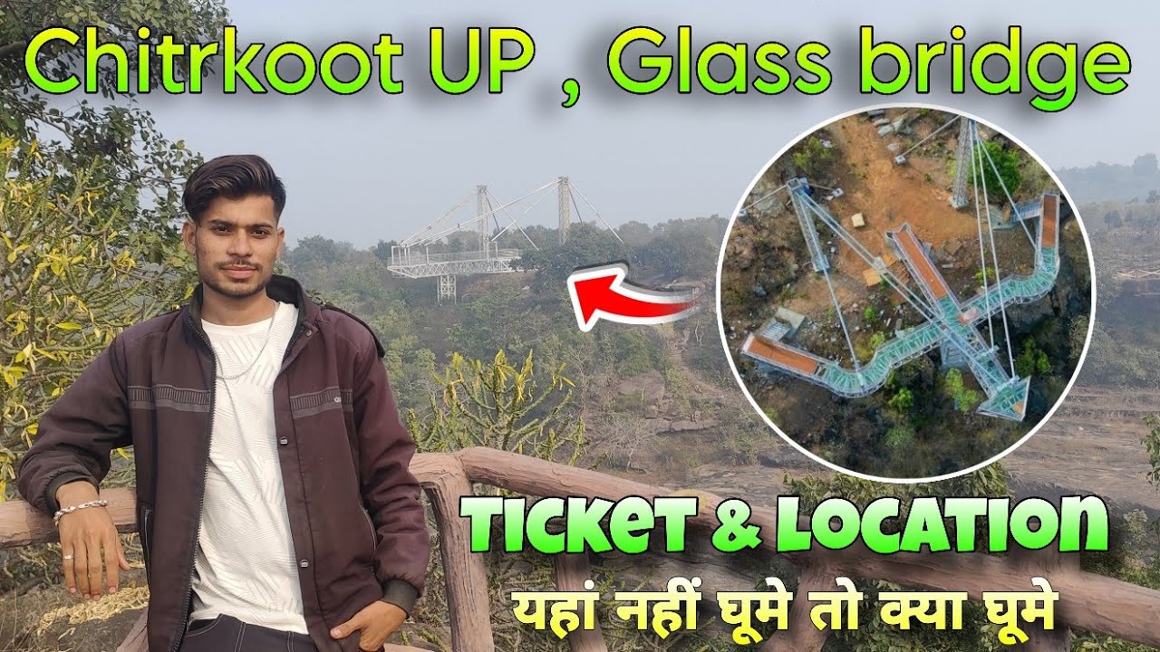 chitrakoot glass bridge / sabri waterfall chitrakoot / glass sky bridge chitrakoot / up glass bridge