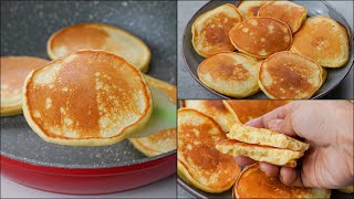 If You Have 1 Egg, Yogurt & Flour, In 5 Minutes You Can Make This Fluffy Pancake | Easy Pancake