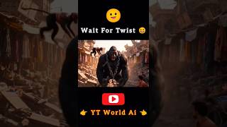 Monkey Vlog: Golgappe Ke Chakkar Main Lafra Ho Gya Re 😱 #shorts #monkey #funny #aivideo #ai #yt