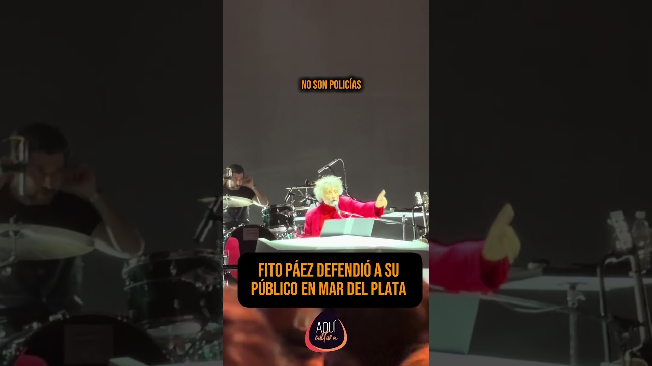 FITO PÁEZ SE ENOJÓ CON LA SEGURIDAD Y DEFENDIÓ A SU PÚBLICO EN MAR DEL PLATA