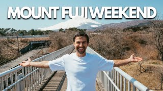 MOUNT FUJI Weekend with American Family! + Hakone(hot spring resort town)