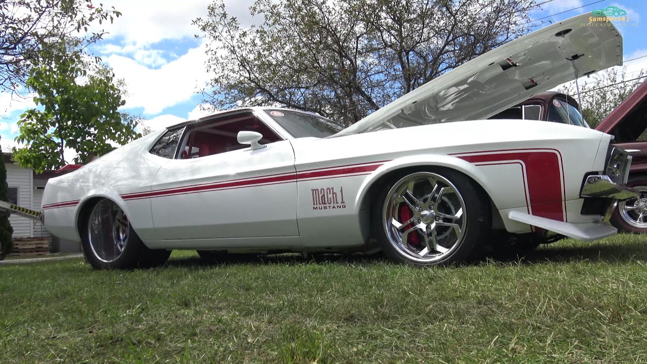 restomod 1972 Ford Mustang Mach 1 Insane Coyote supercharged V8 swap Adirondack Nationals 2019