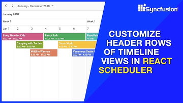 Custom Header Rows of Timeline Views in React Scheduler