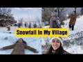 Snowfall In My Village || Happy New Year || Enjoying Snowfall With Family || Jyotika Dilaik