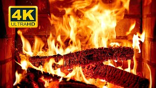 🔥 FIREPLACE Ultra HD 4K. Fireplace with Crackling Fire Sounds. Fireplace Burning. Fire Background