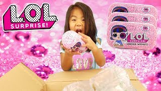 Super Cute Reaction to Box of New LOL Surprise Under Wraps | L.O.L. Series 4 Eye Spy Decoder