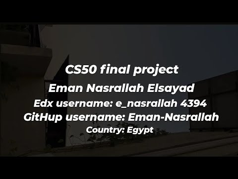 CS50 final project - YouTube