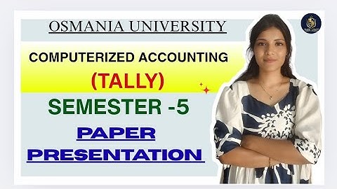GECOMPUTERISEERDE BOEKHOUDING | TELLER | PAPIERPRESENTATIE | SEM-5 OSMANIA UNIVERSITY ‎@shivanipa...