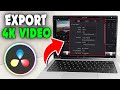 How to Export 4K Video Davinci Resolve (2026)