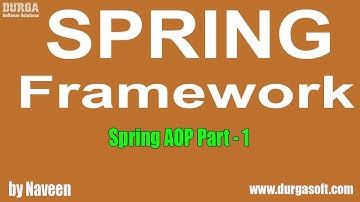 Java Spring | Spring Framework | Spring AOP Part - 1 by Naveen