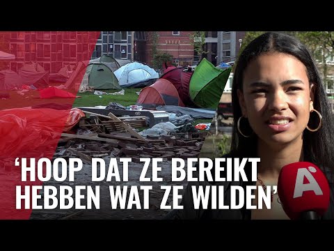 Zo ziet Roeterseiland eruit na demonstratie: studenten reageren