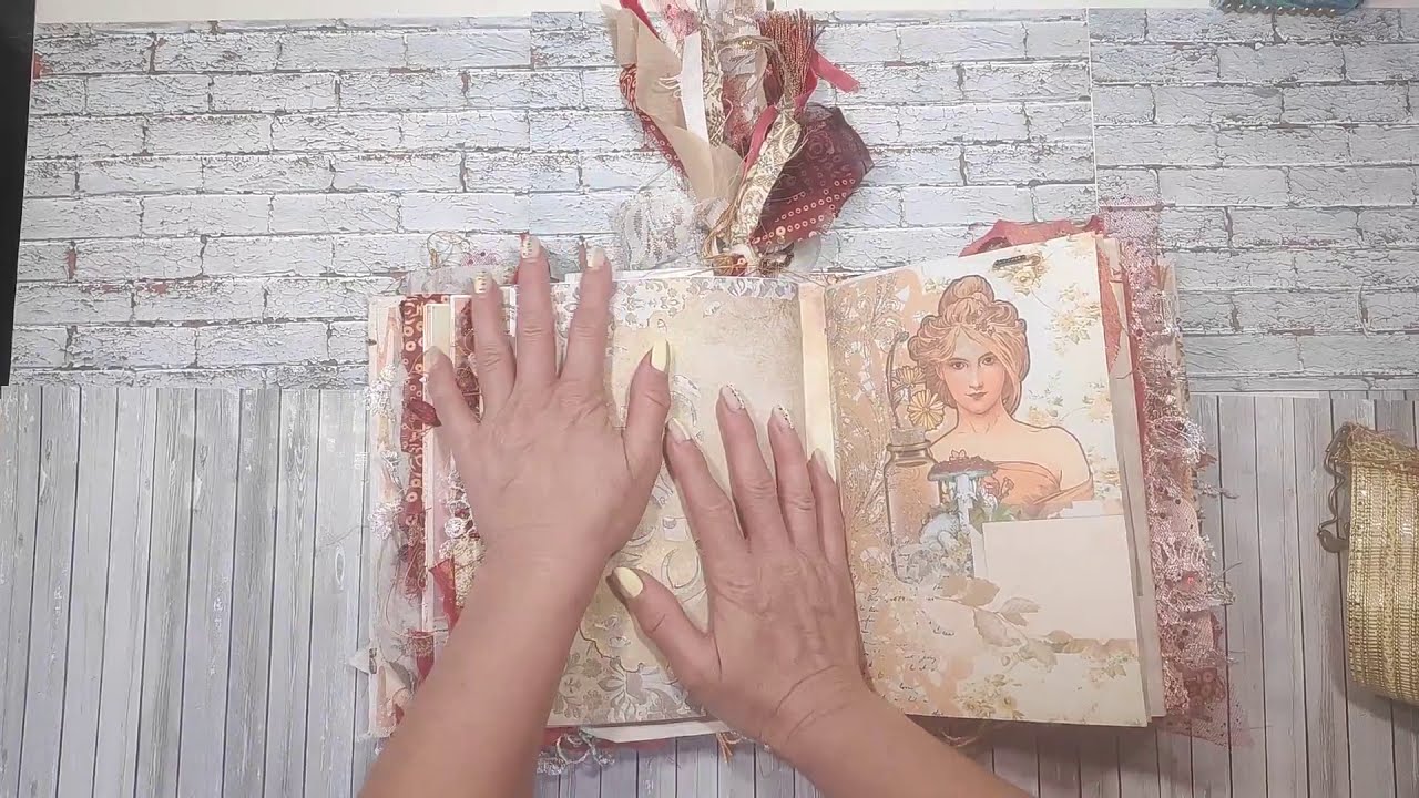 Ideas autumn jounk jurnal fall jounk jurnal  Flip Through Handmade оранжевый  осенний джанк