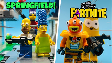 I built Fortnite X The Simpsons in LEGO! 