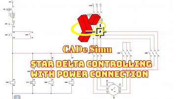 UPCOMING | Star Delta starter controlling with power connection | CADe Simu | Bangla