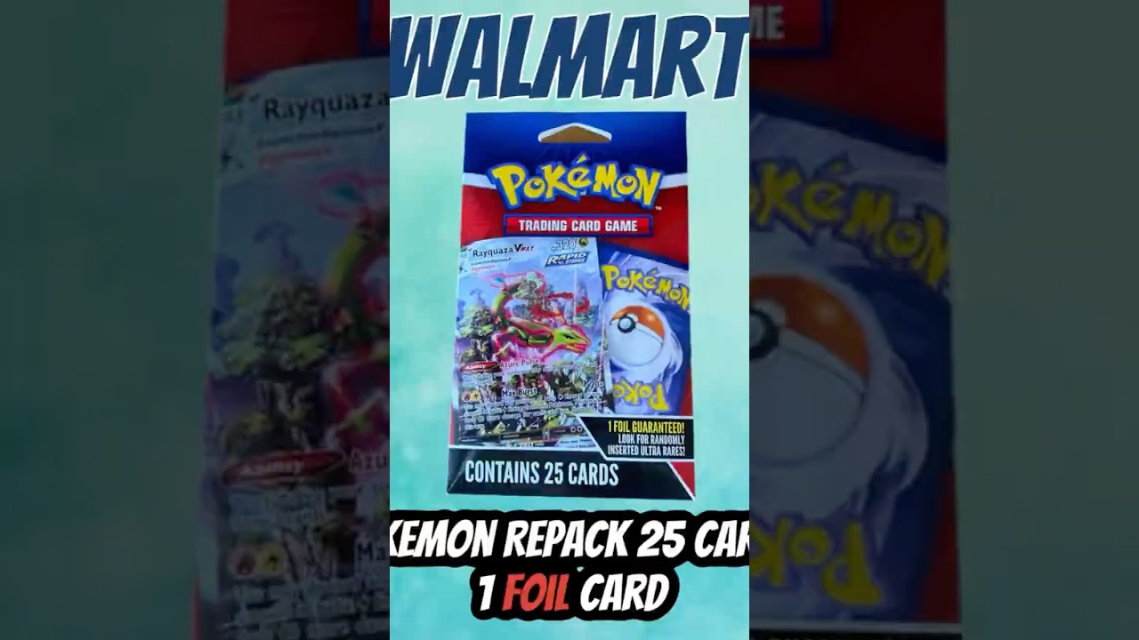 New Pokemon TCG 24 Cards + 1 Foil Card, Repack from Walmart. - YouTube New Pokemon TCG 24 Cards + 1 Foil Card, Repack from Walmart. - YouTube