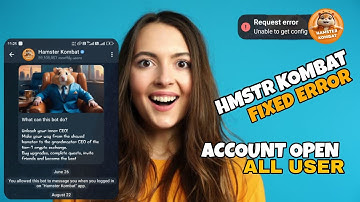 Hamster Combat network request error | Fix Network request error unable to get config |Network error