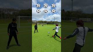 6球中何本決めれる?ショートバウンド鬼むずシュート⚽️